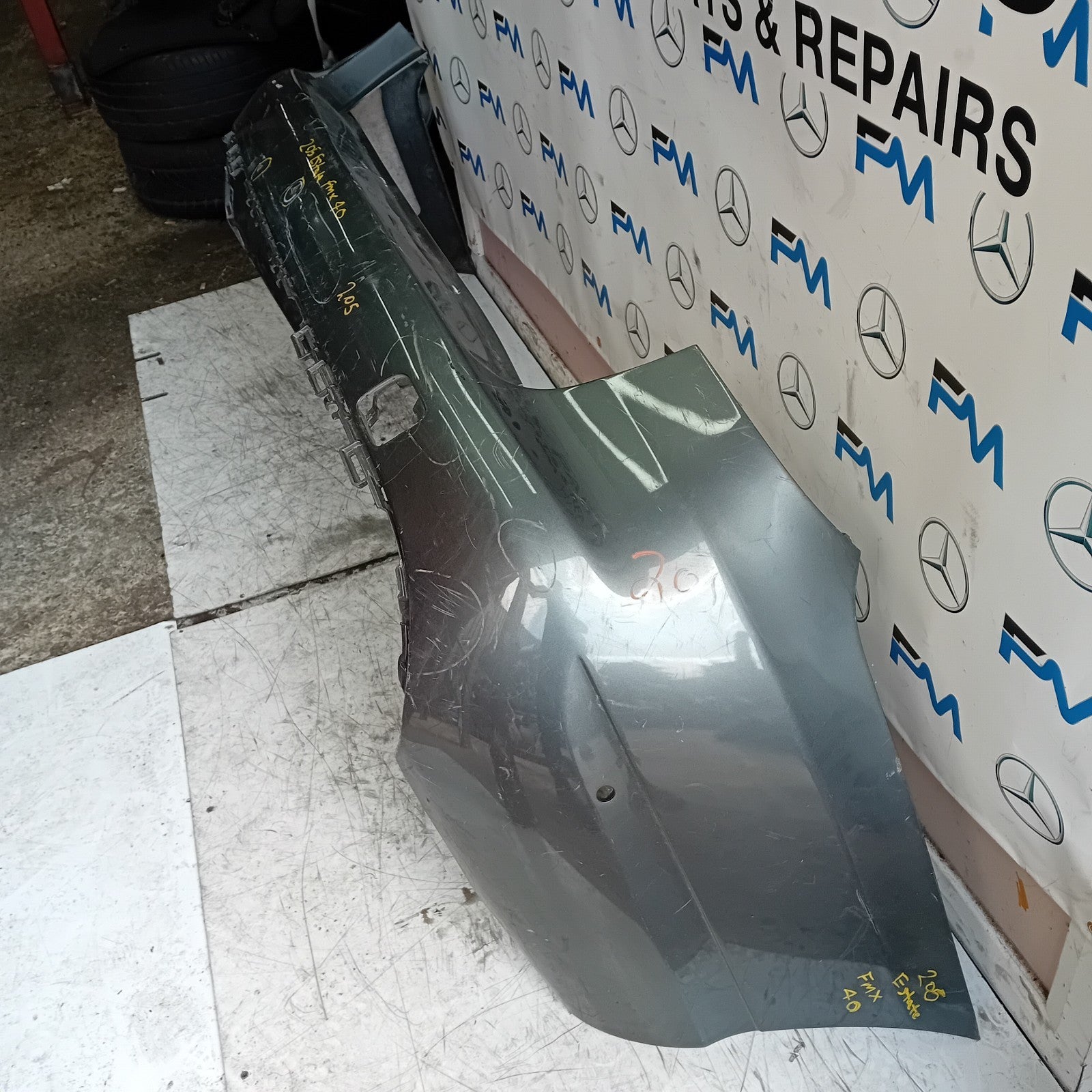 MERCEDES C-CLASS S205 EST REAR BUMPER 2014 GREY  A2058853838 COMPLETE FMX40