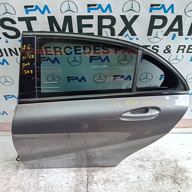 MERCEDES A-CLASS W176 PASSENGER REAR DOOR NSR GREY 2012-18 COMPLETE FMD248