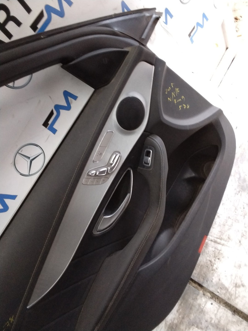 MERCEDES C-CLS W205 SLN PASSENGER FRONT DOOR NSF WHITE 2014-21 COMPLETE FMD578