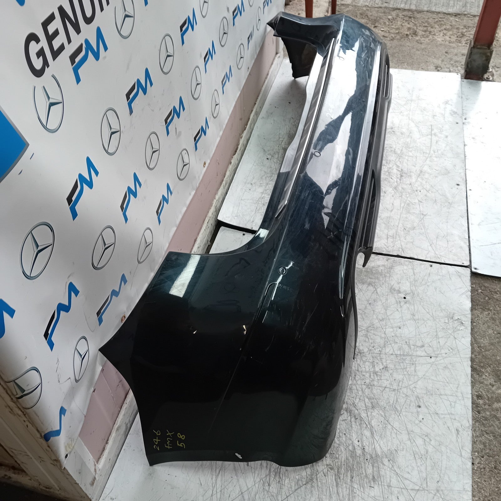 MERCEDES BENZ B-CLASS W246 REAR BUMPER 2013 BLACK A2468860025 FMX58