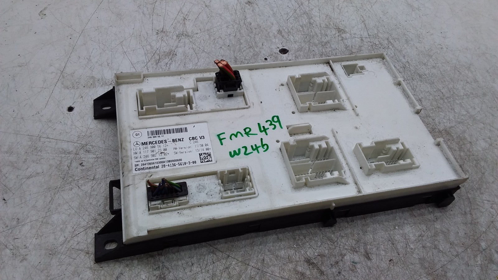 MERCEDES BENZ B-CLASS W246 BCM BODY CONTROL MODULE ECU A2469005612 FMR439