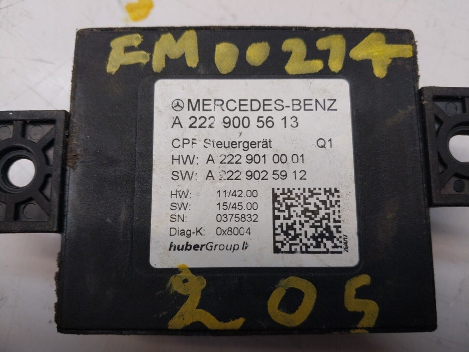 MERCEDES C CLASS CAMERA REAR CONTROL MODULE ECU A2229005613 2014-2021 FM00274