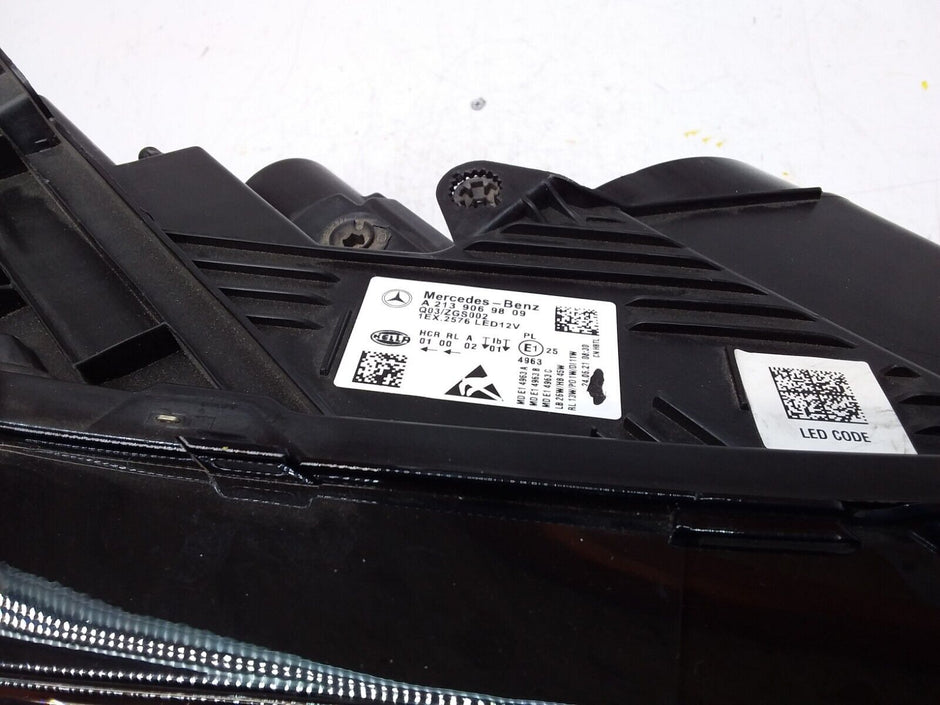 2018 MERCEDES E-CLASS W213 O/S Driver Side Front Headlight A2139069809 FMH31