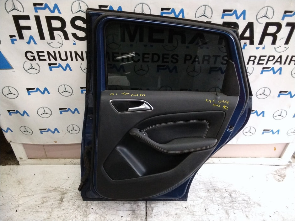 MERCEDES B-CLASS W246 DRIVER REAR DOOR OSR BLUE 2012-19 COMPLETE FMD352