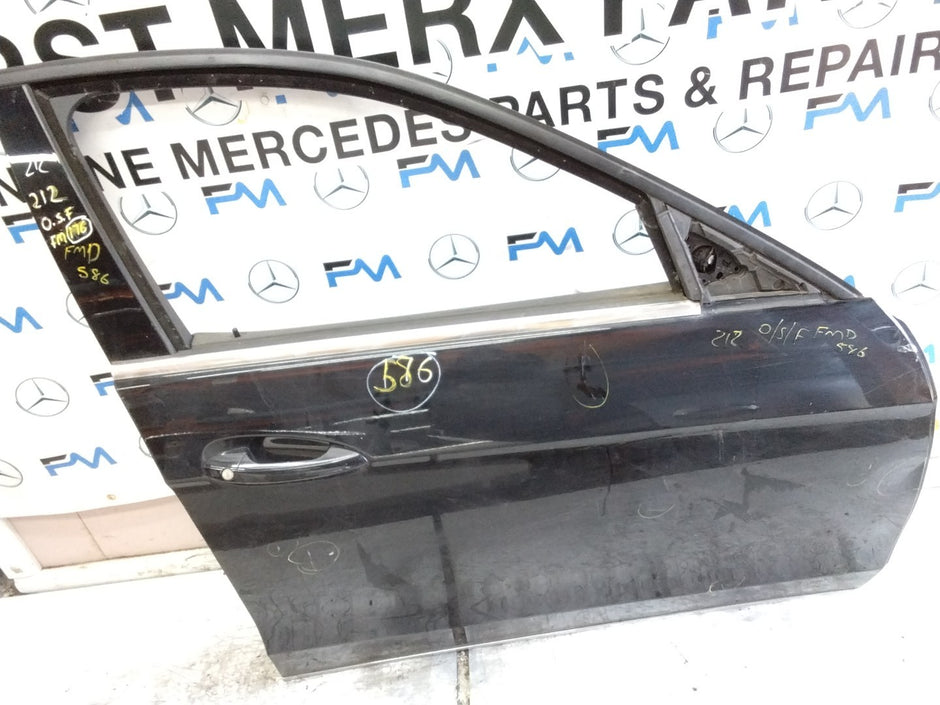 MERCEDES E-CLS W212  DRIVER FRONT DOOR OSF BLACK 2009-16 COMPLETE FMD586