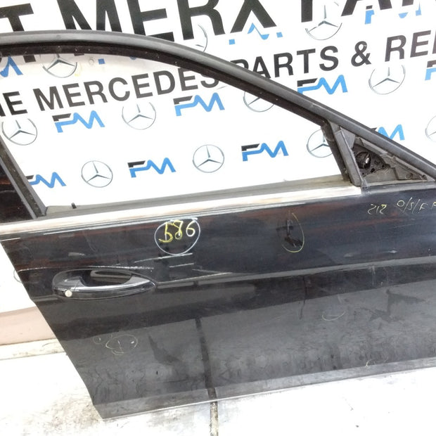 MERCEDES E-CLS W212  DRIVER FRONT DOOR OSF BLACK 2009-16 COMPLETE FMD586
