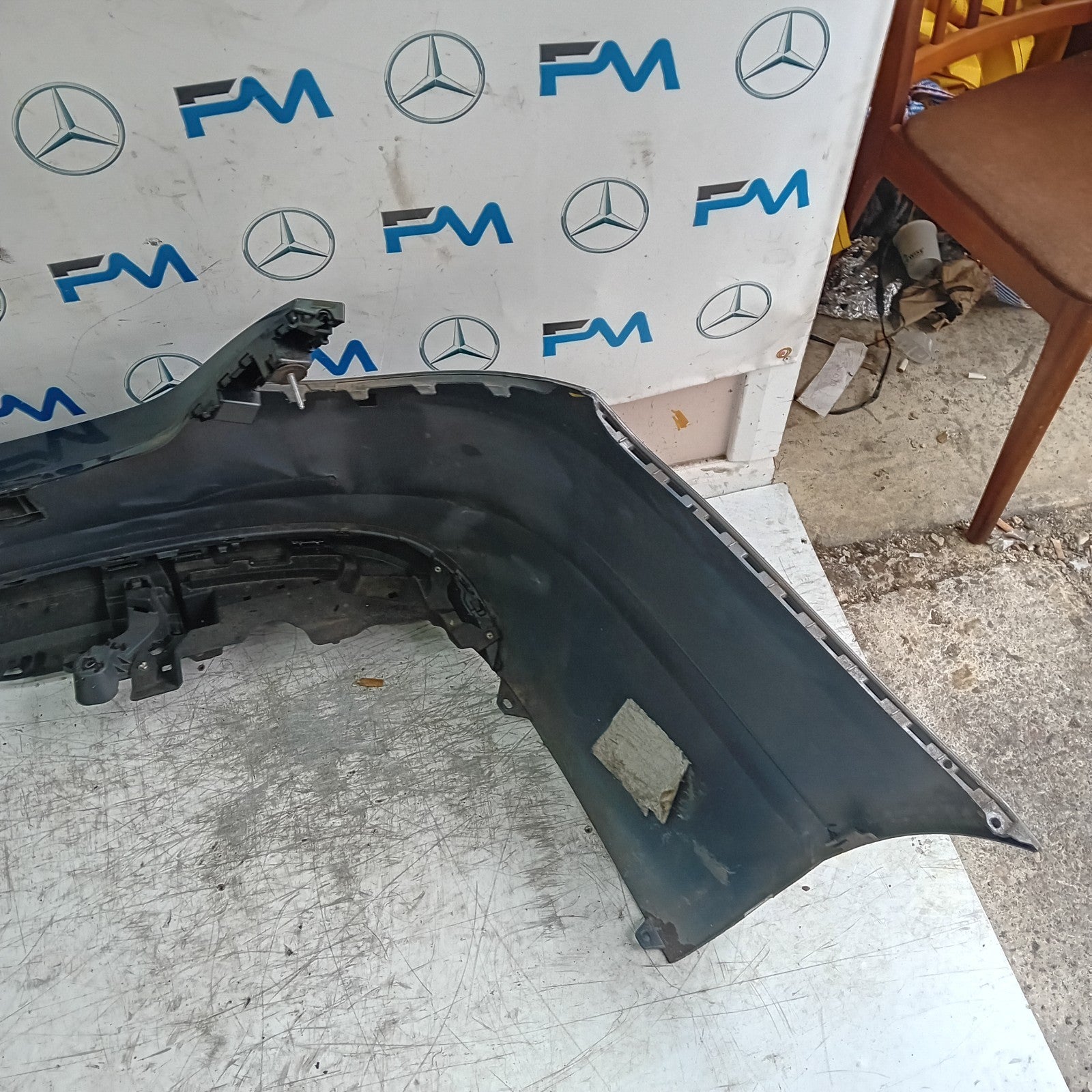 MERCEDES BENZ C-CLASS W205 SALOON REAR BUMPER GREY 2014 A2138850138 FMX74