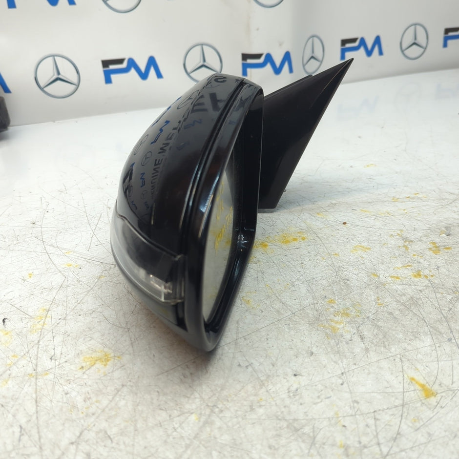 MERCEDES E-CLASS W213 PASSENGER WING MIRROR NS BLACK A2138102500 FMM78