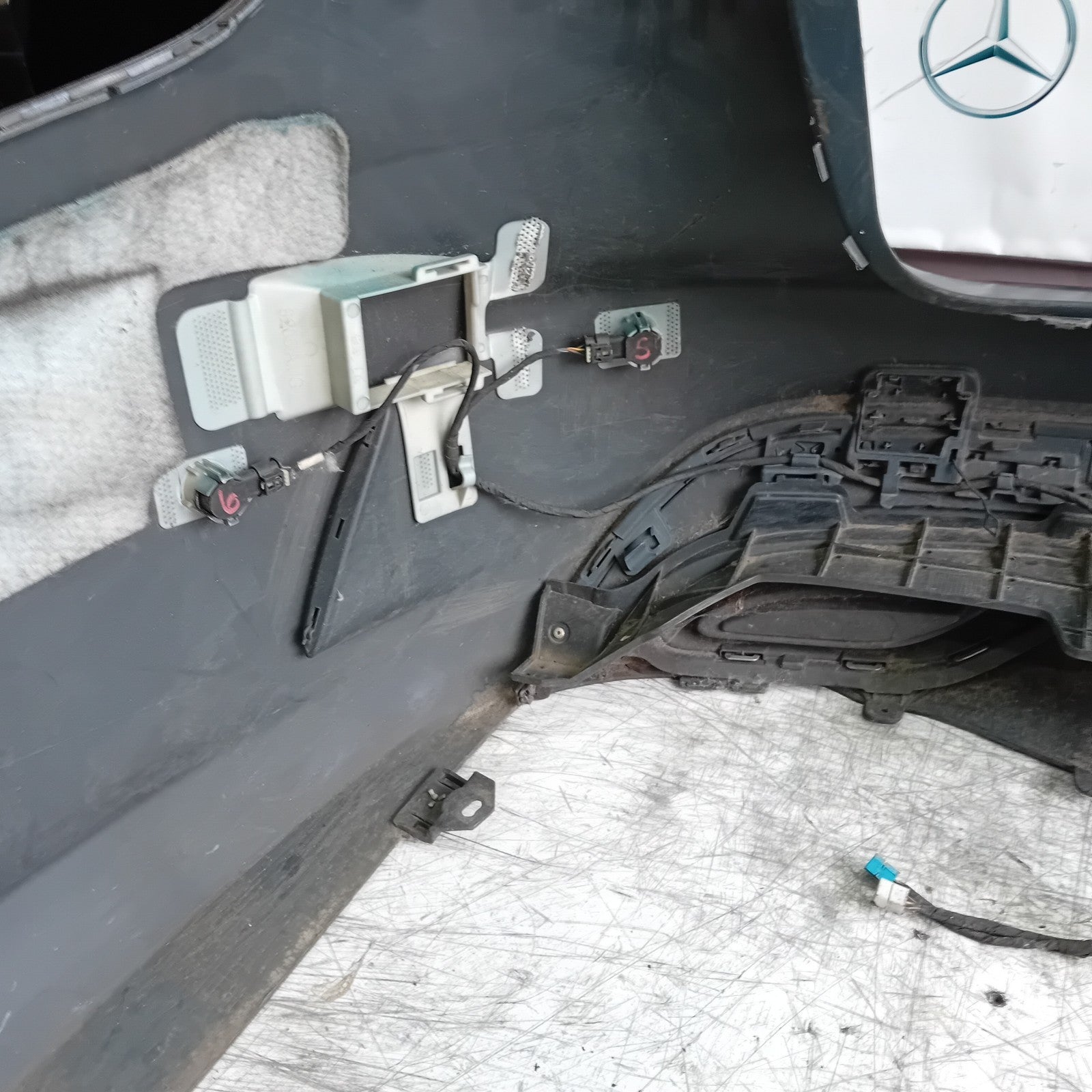 MERCEDES C-CLASS S205 EST REAR BUMPER 2014 BLUE  A2058856238 COMPLETE FMX39