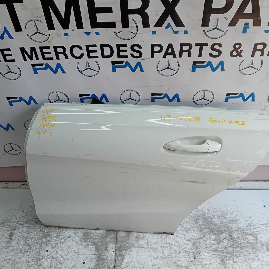 MERCEDES BENZ  CLA W117 PASSENGER REAR DOOR NSR WHITE 2014 FMD473