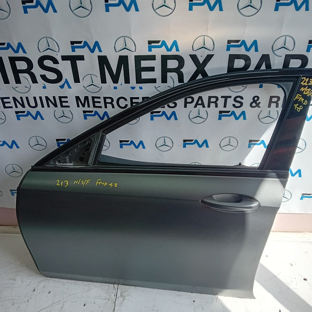 MERCEDES BENZ E-CLASS W213 PASSENGER SIDE FRONT DOOR N/S/F COMPLETE GREY FMD48