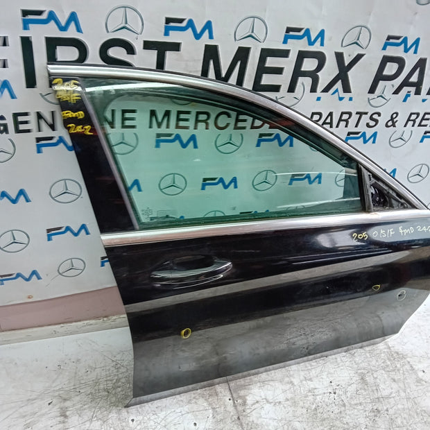 MERCEDES C-CLASS W205 SLN DRIVER FRONT DOOR OSF BLACK 2014 ON COMPLETE FMD242