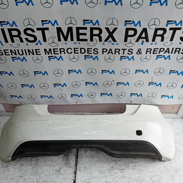MERCEDES BENZ  A-CLASS W176 REAR BUMPER 2012-18 A1768850125 WHITE COMPLETE FMX25
