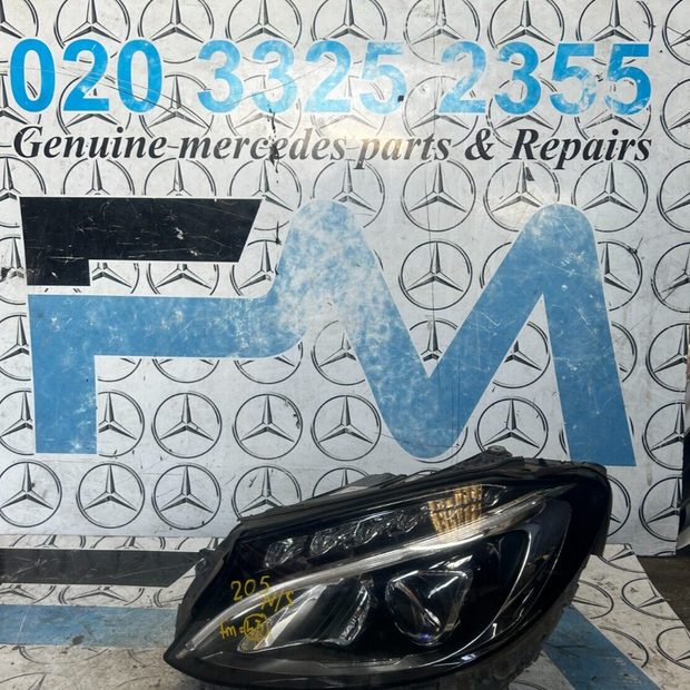 MERCEDES C CLASS 2015-2019 LED HEADLIGHT PASSENGER LEFT SIDE A2059063903 FMH43
