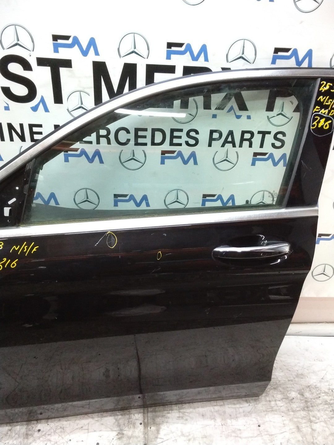 MERCEDES BENZ GLC X253 PASSENGER FRONT DOOR NSF BLACK 2016 ON COMPLETE FMD316