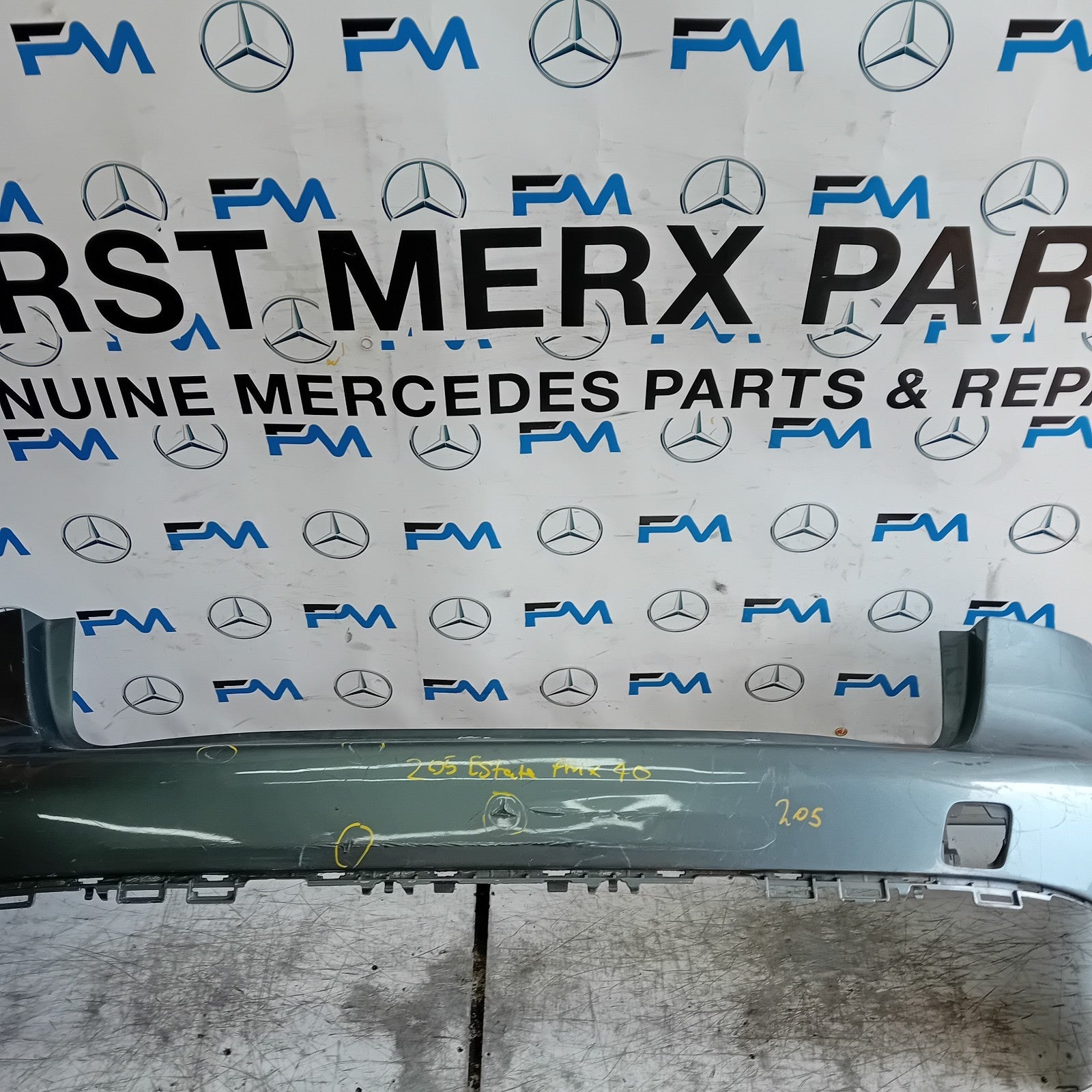 MERCEDES C-CLASS S205 EST REAR BUMPER 2014 GREY  A2058853838 COMPLETE FMX40