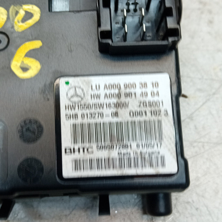 MERCEDES E-CLASS 2016 W213 AIR CONDITIONING CONTROL MODULE A0009003810 FM001296