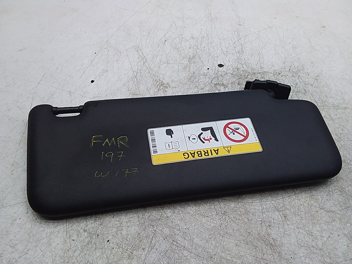 MERCEDES BENZ  A-CLASS W177 SUN VISOR PASSENGER SIDE A0078173620 FMR197
