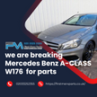 MERCEDES BENZ A-CLASS W176 /BREAKING- HEAD LIGHT , TAIL LIGHT & WING MIRROR