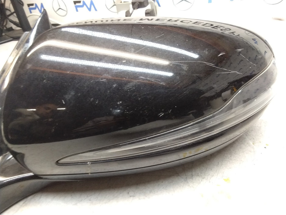 MERCEDES E-CLASS 2016 On W213 PASSENGER SIDE WING MIRROR A2138102500 BLACK FMM15