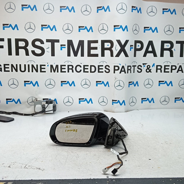 MERCEDES S-CLASS W222 PASSENGER WING MIRROR NS BLACK A2228101516 2014 PL FMM55