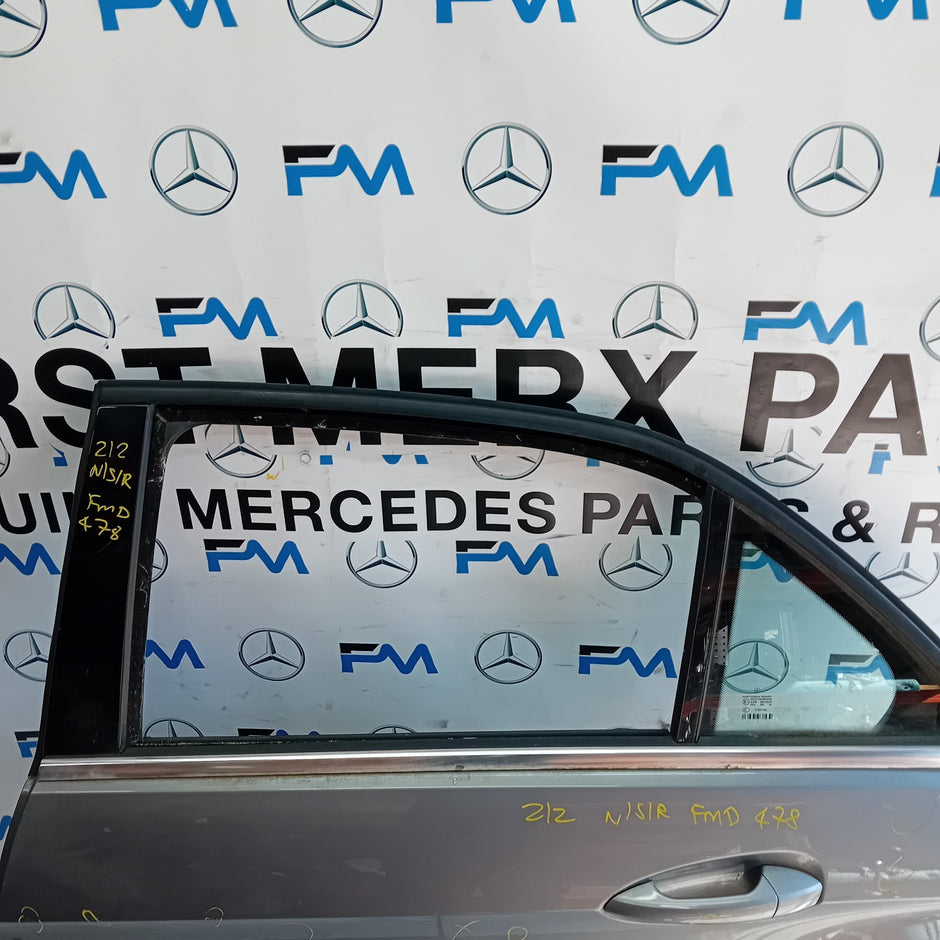 MERCEDES BENZ  E-CLASS W212 SLN PASSENGER REAR DOOR NSR SILVER 2013 FMD478