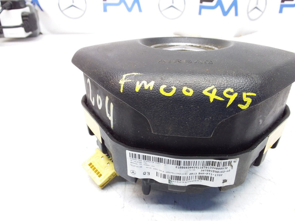 MERCEDES E-CLASS W204 STEERING WHEEL AIRBAG 307801598162-AD FM00495 
