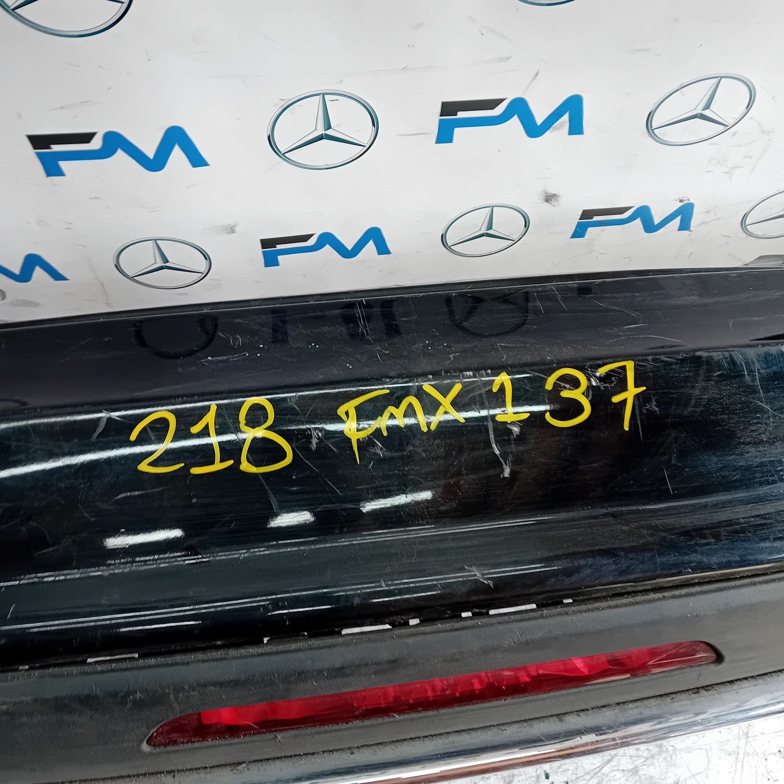 MERCEDES CLS COUPE W218 REAR BUMPER SPORT BLACK 2014 A2188851725 COMPLETE FMX137