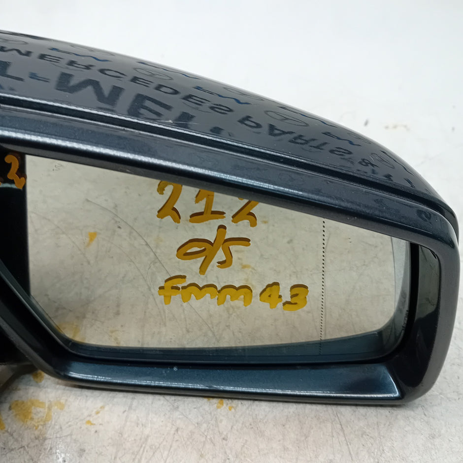 MERCEDES BENZ  E-CLASS  W212 DRIVER SIDE WING MIRROR GREY A2129101016 PL FMM43