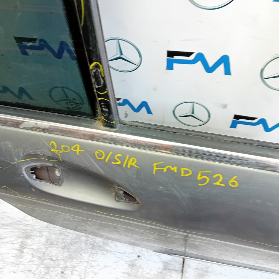 MERCEDES BENZ  BENZ C-CLASS W204 DRIVER REAR DOOR OSR 2012 GREY FMD526