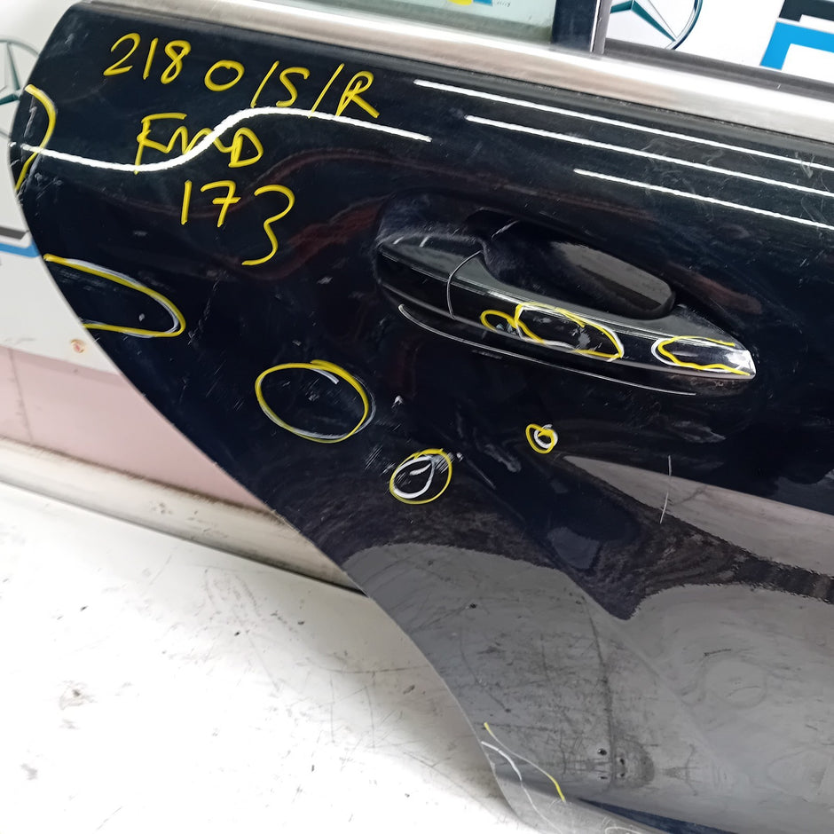 MERCEDES CLS W218 COUPE DRIVER SIDE REAR DOOR 2011-17 BLACK COMPLETE FMD173
