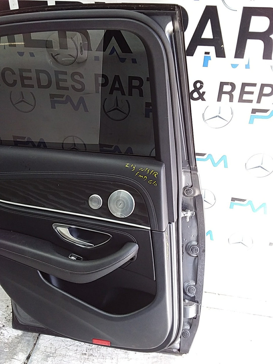 MERCEDES E-CLS W213 SLN PASSENGER REAR DOOR NSR GREY 2016-23 COMPLETE FMD610