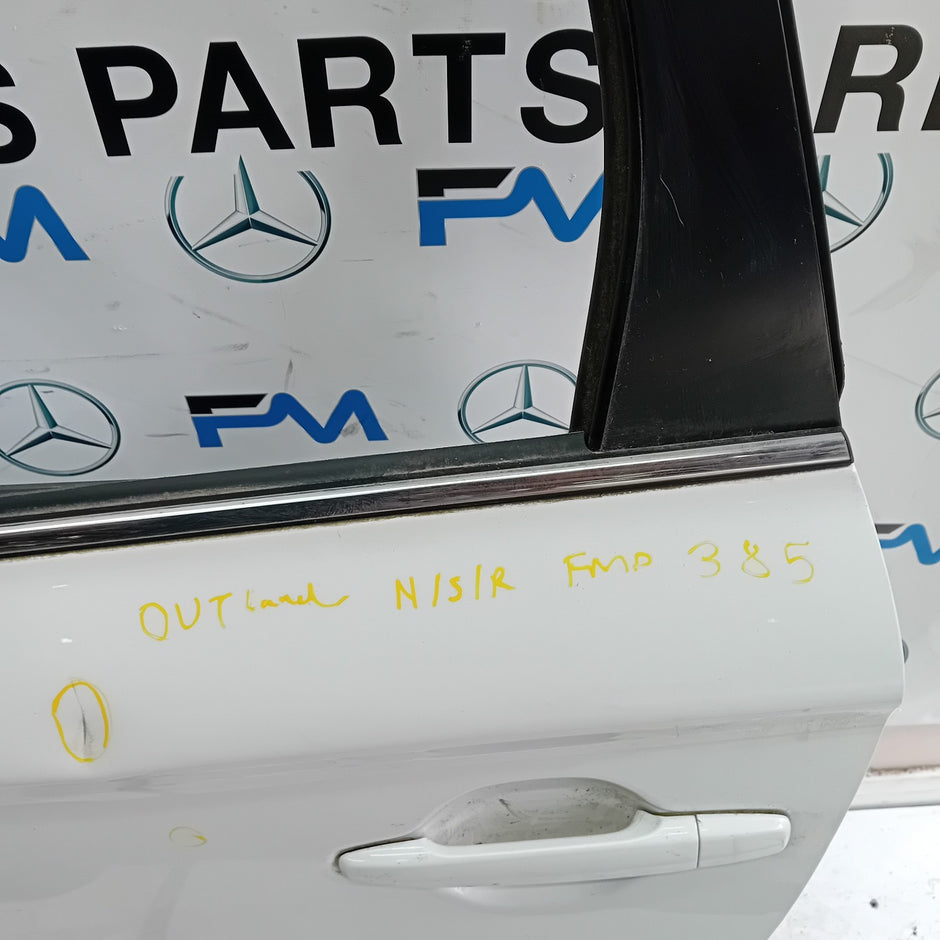MITSUBISHI OUTLANDER MK3 PASSENGER REAR DOOR NSR WHITE 2013 COMPLETE FMD385