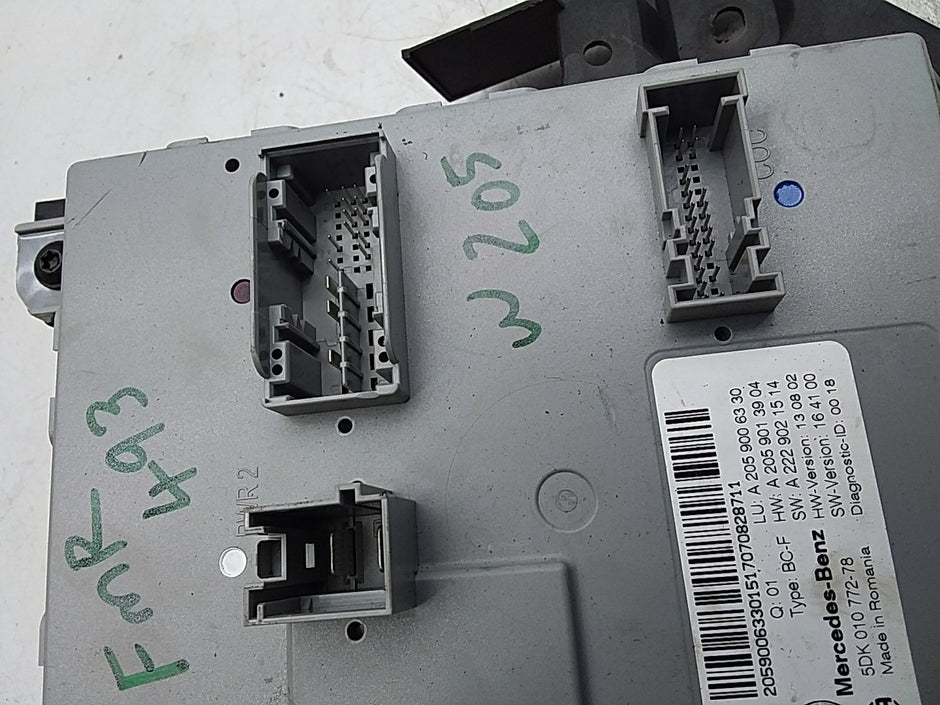 MERCEDES BENZ  C-CLASS W205  FRONT SAM CONTROL UNIT A2059006330 FMR493