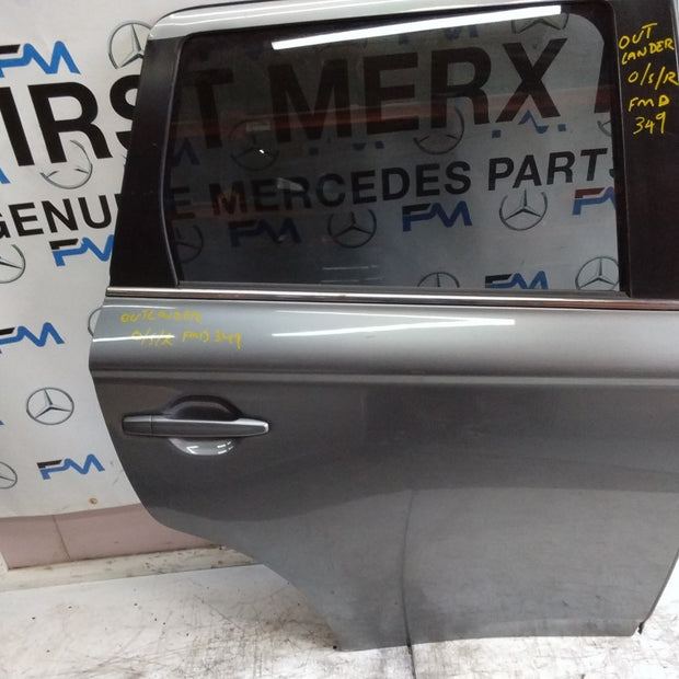 MITSUBISHI OUTLANDER MK3 DRIVER REAR DOOR OSR GREY 2013 COMPLETE FMD349
