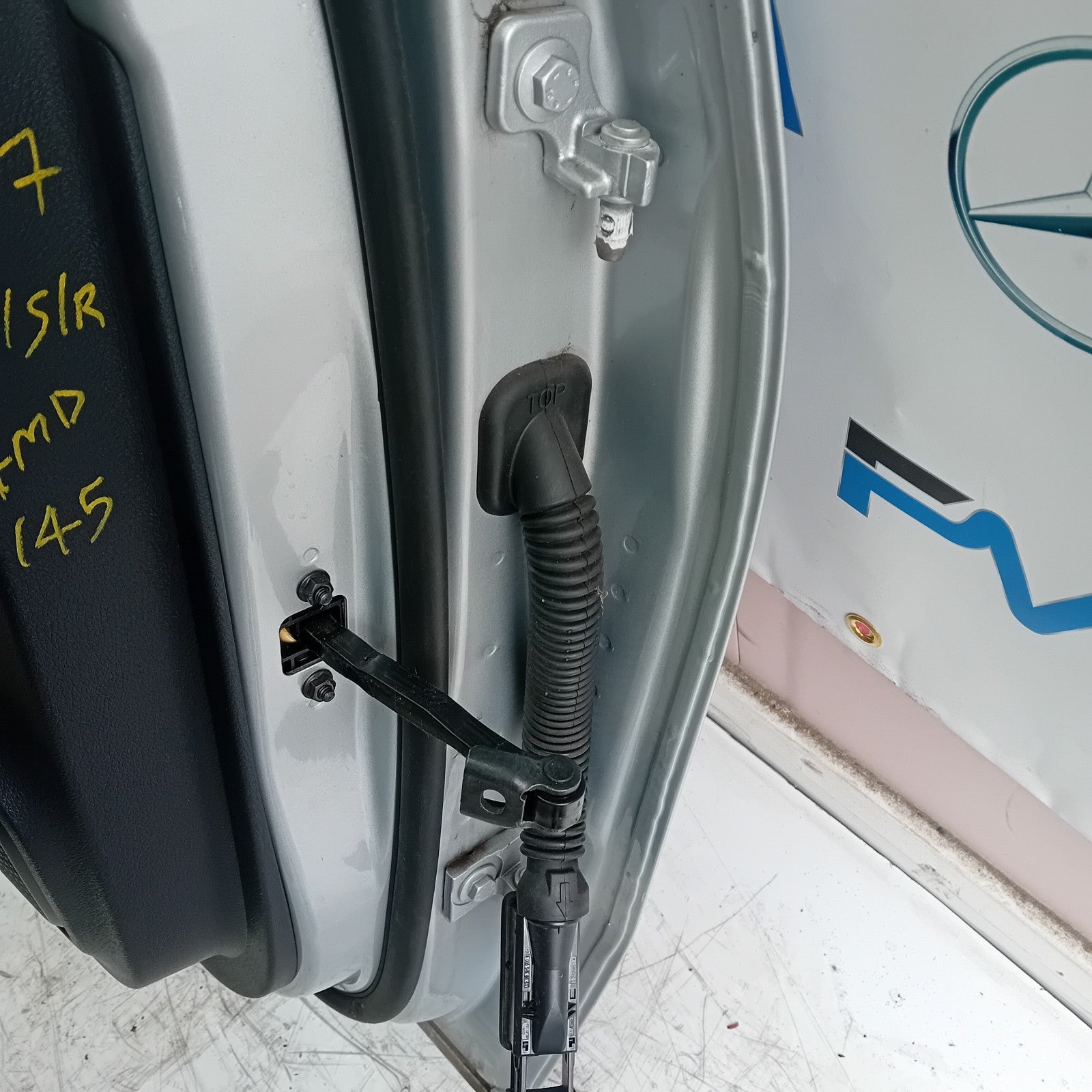 MERCEDES BENZ A-CLASS W177 PASSENGER SIDE REAR DOOR N/S/R SILVER  FMD145