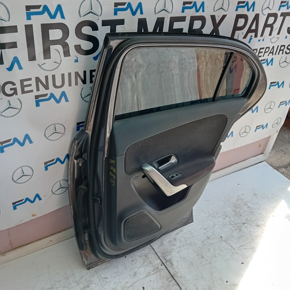 MERCEDES  A-CLASS W177 DRIVER SIDE REAR DOOR N/S/R COMPLETE GREY FMD115