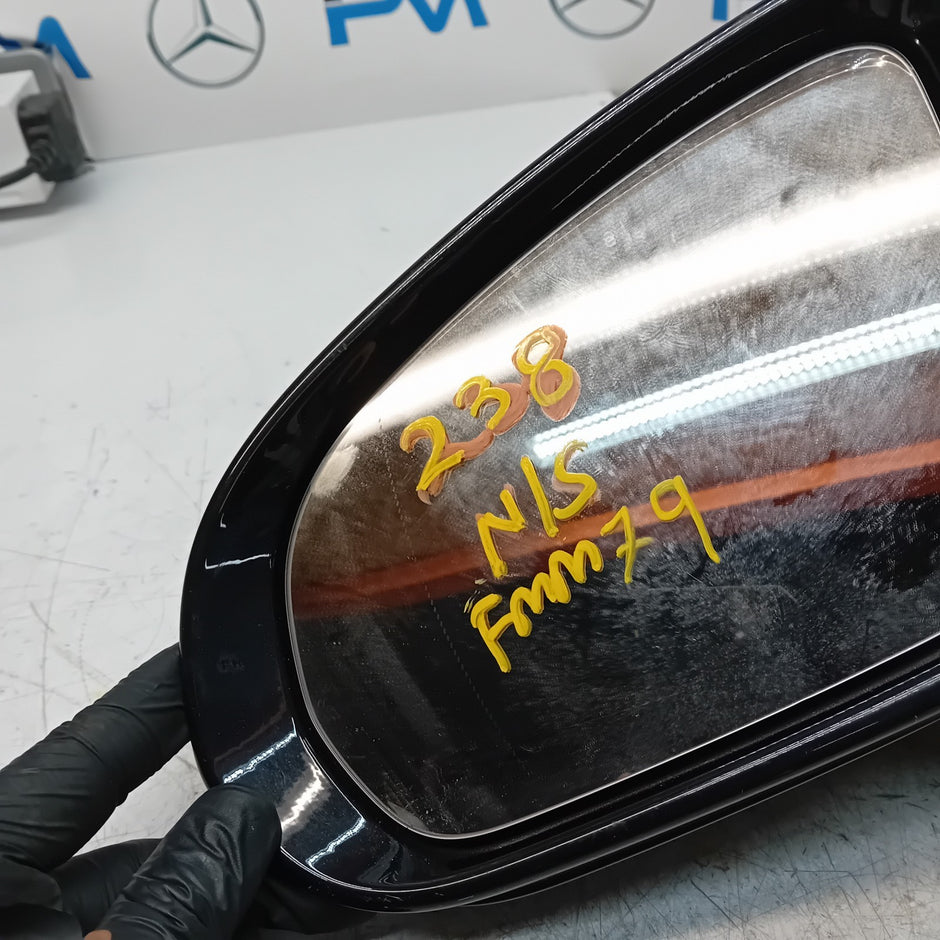 MERCEDES BENZ  E-CLASS W238 PASSENGER WING MIRROR NS GREY PL A2388101300 FMM79