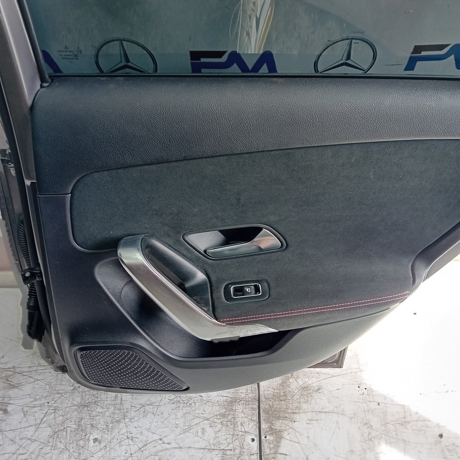 MERCEDES BENZ A-CLASS W177 DRIVER REAR DOOR OSR GREY 2018 ON COMPLETE FMD198