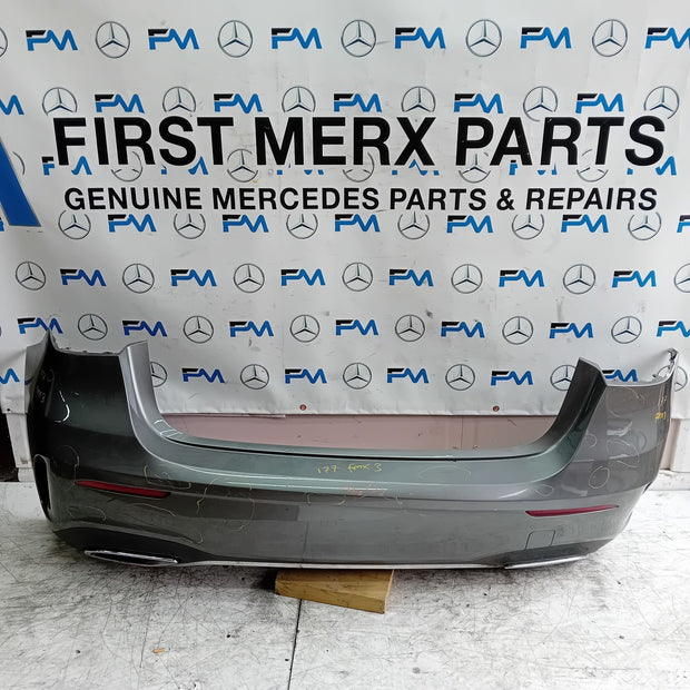 MERCEDES BENZ  A-CLASS W177 REAR BUMPER A1778804701 GREY 2018 COMPLETE FMX3