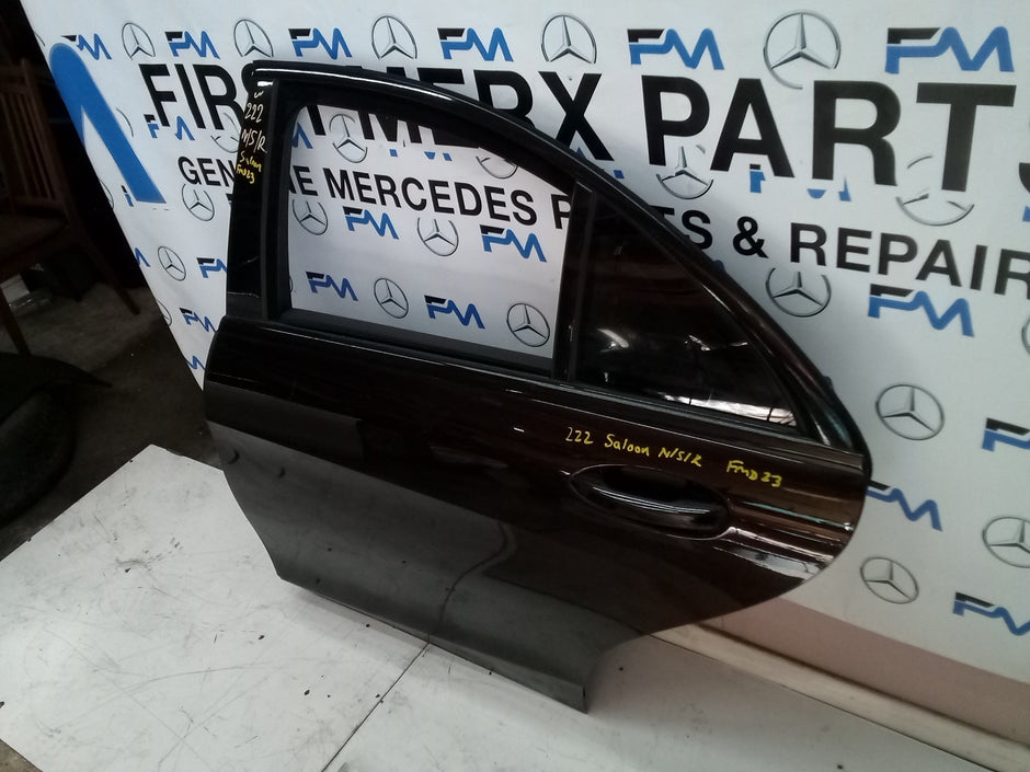 MERCEDES S CLASS W222 SALOON PASSENGER REAR DOOR (NEAR SIDE REAR) BLACK FMD23