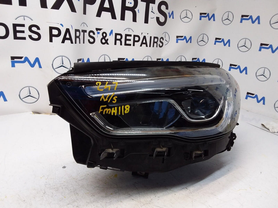 20 MERCEDES B-CLASS W247 HEADLIGHT PASSENGER SIDE NS A2479066501 FMH118 LED HIGH