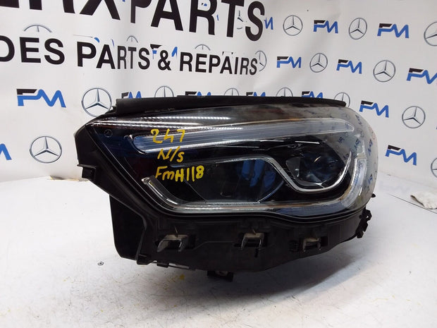 20 MERCEDES B-CLASS W247 HEADLIGHT PASSENGER SIDE NS A2479066501 FMH118 LED HIGH