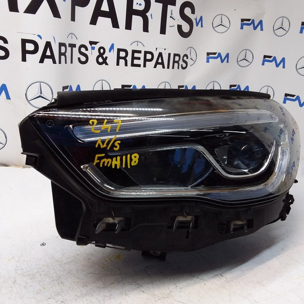 20 MERCEDES B-CLASS W247 HEADLIGHT PASSENGER SIDE NS A2479066501 FMH118 LED HIGH