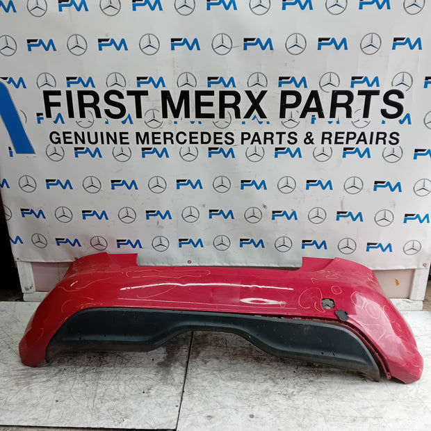 MERCEDES BENZ  A-CLASS W176 REAR BUMPER A1768605100 2012-2018 RED COMPLETE FMX10