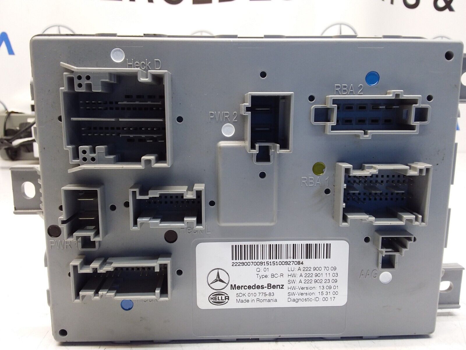 MERCEDES S-CLASS REAR SAM CONTROL MODULE W222 A2229007009 FM00381