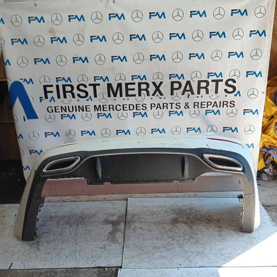 MERCEDES BENZ E-CLASS W213 SLN REAR BUMPER A2138850001 2016 WHITE FMX152