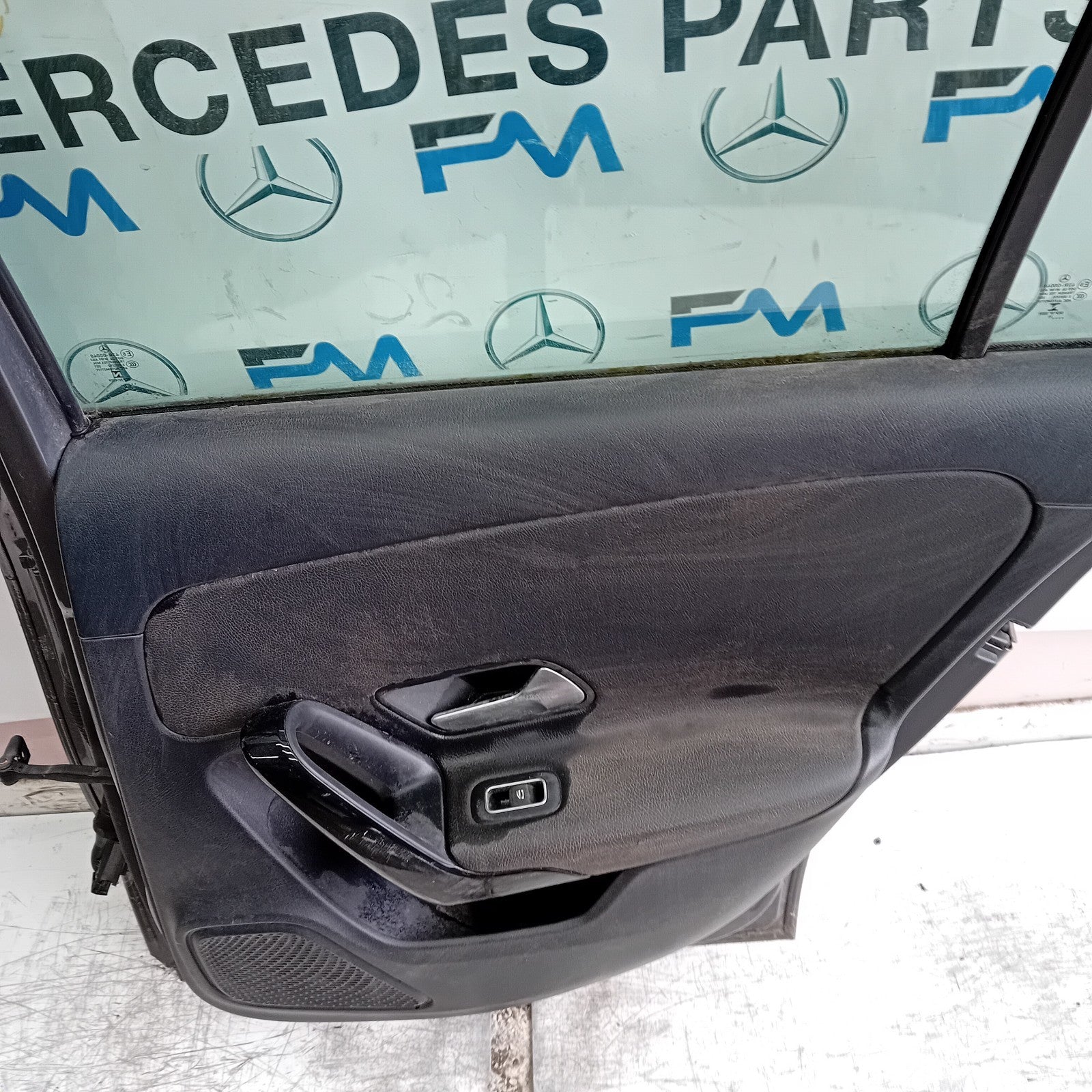 MERCEDES A-CLASS W177 DRIVER REAR DOOR OSR GREY COMPLETE 2018 ON FMD415
