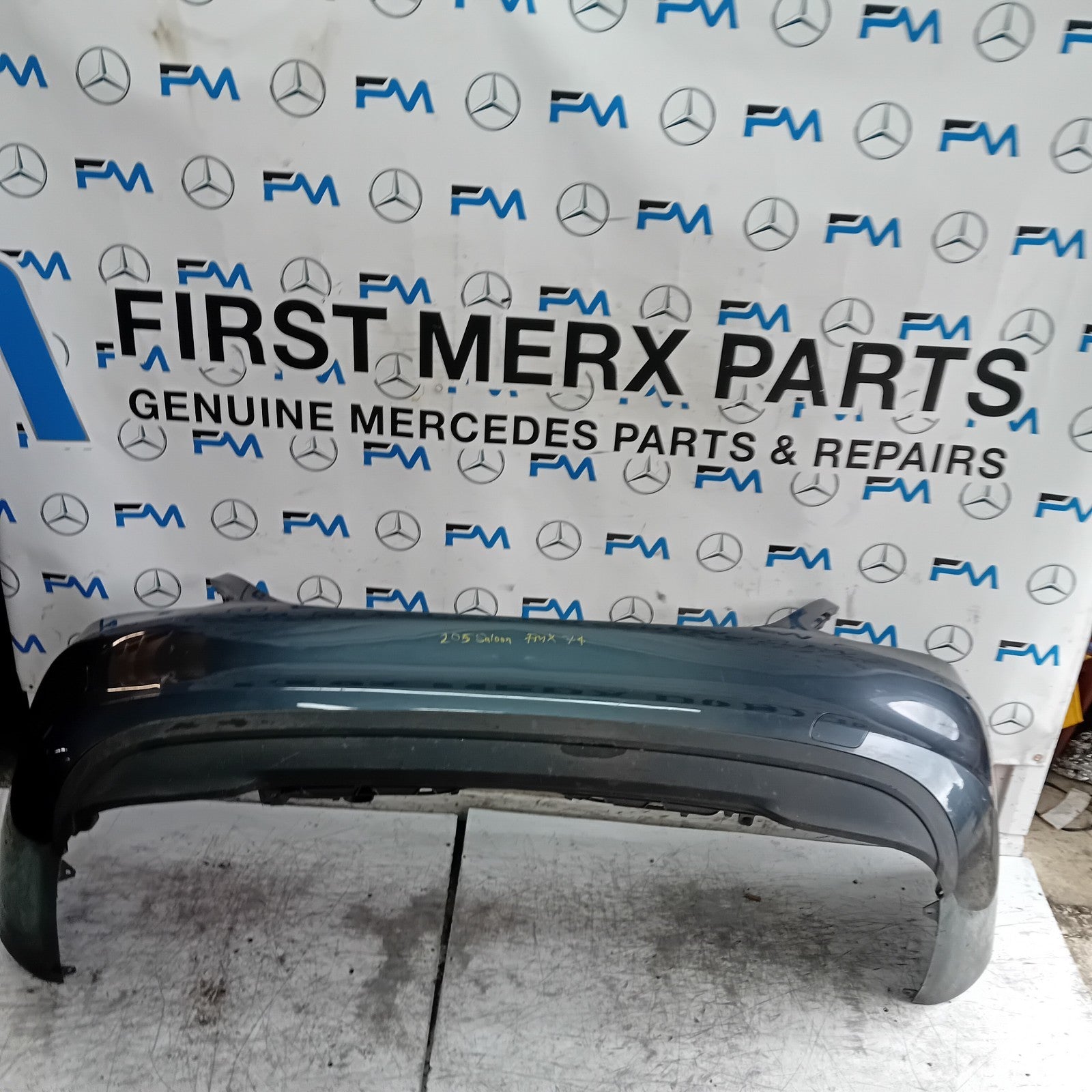 MERCEDES BENZ C-CLASS W205 SALOON REAR BUMPER GREY 2014 A2138850138 FMX74