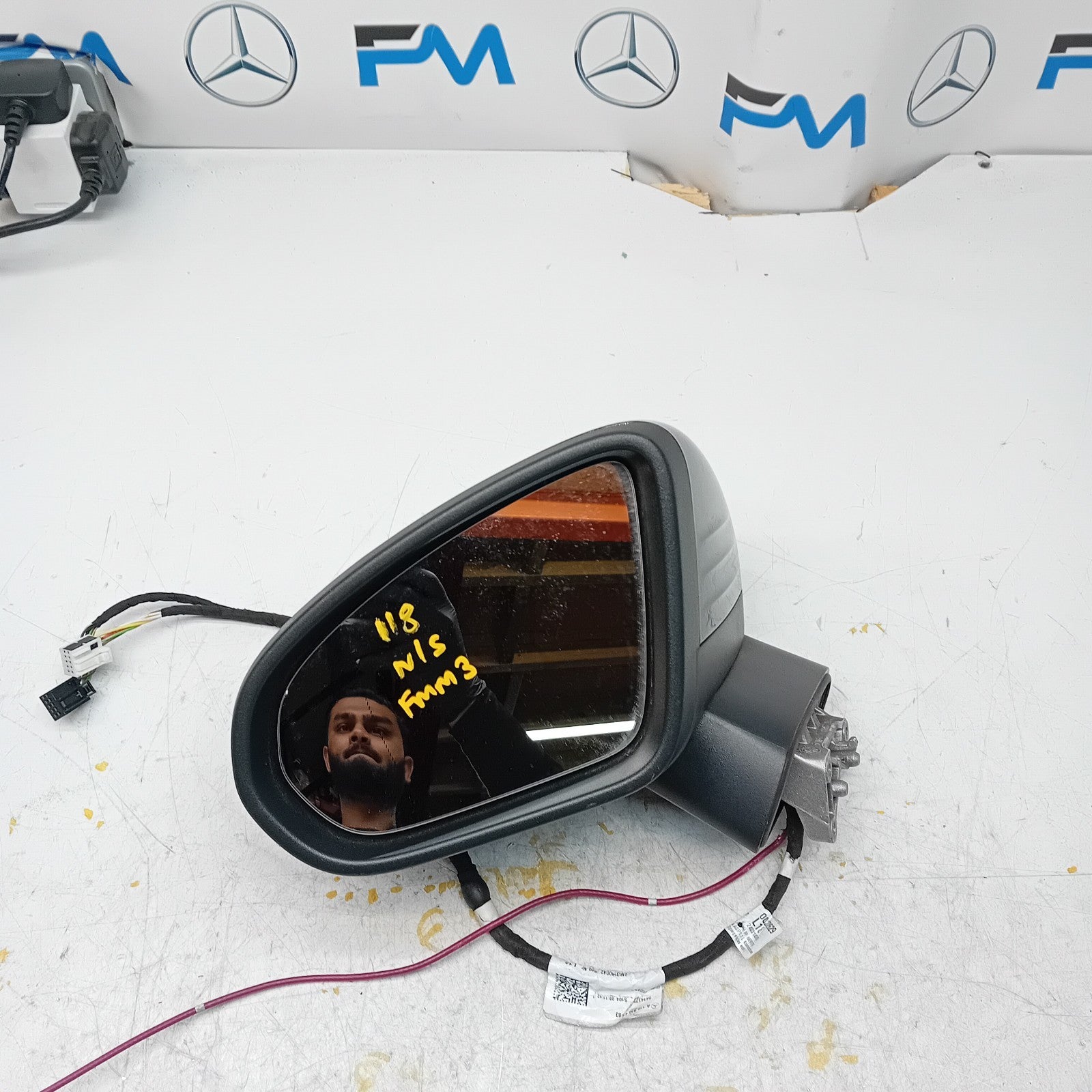 MERCEDES CLA 2019 W118 Passenger Side Wing Mirror A1188104703 BLACK  FMM3